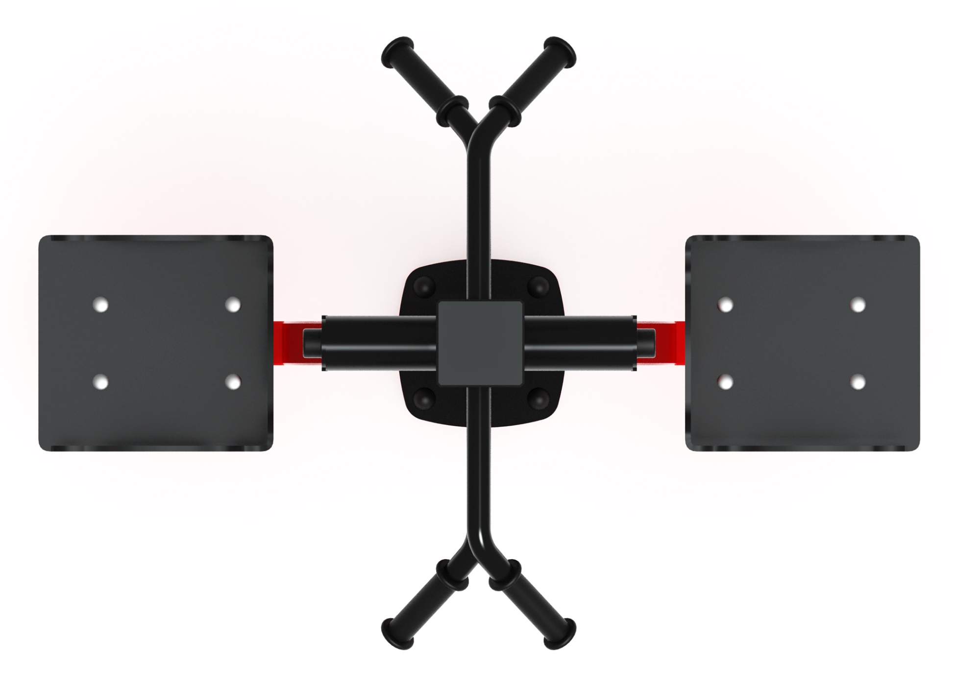 Маятник двойной (красный) - Уличный тренажер - СТ 029-11.П