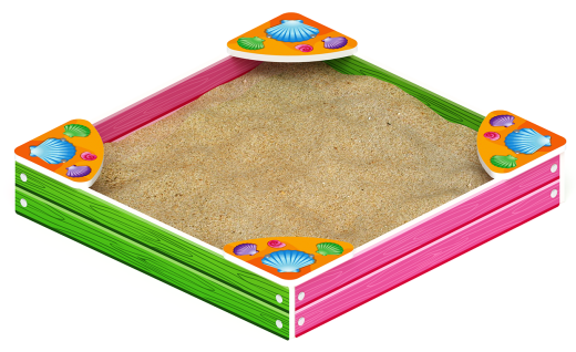 Песочница средняя Лукоморье (Ракушки) - ИО 5.25.01-01