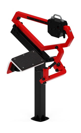 Бицепс стоя (красный) - Уличный тренажер - СТ 035-11