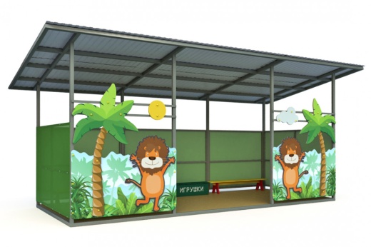 Теневой навес (32м2) ТН-4х8