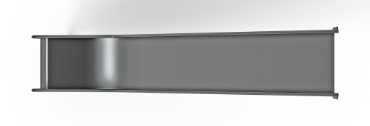 Горка из нержавеющей стали приставная 1500 SNP 1500.470-02