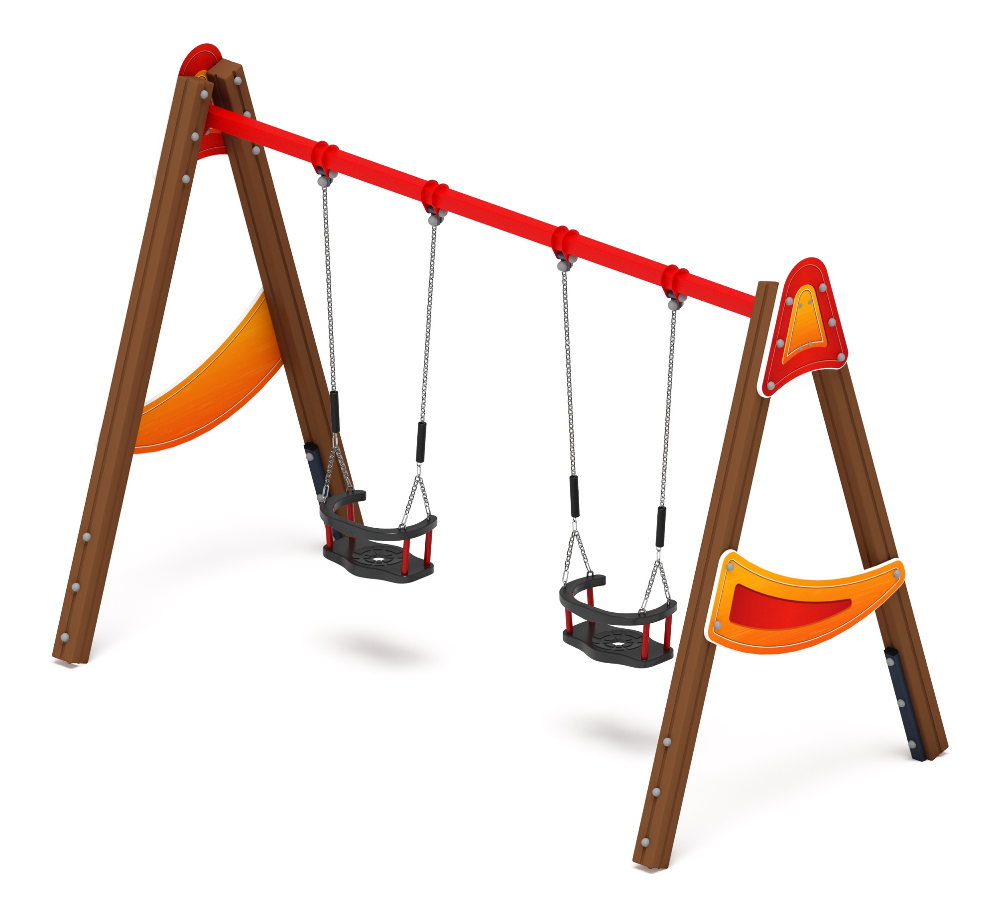 Качели двойные Д2 - ИО 12.Д.01.01.01-П - (Счастливое детство)