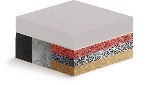 Покрытие из каучуковой крошки Sport Select белое