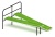 Скамья для пресса двойная (зеленый) - СО 2.40.04-02