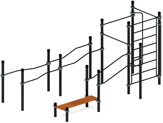 Воркаут ЛОВ 89 серый ВТ 101.13-03