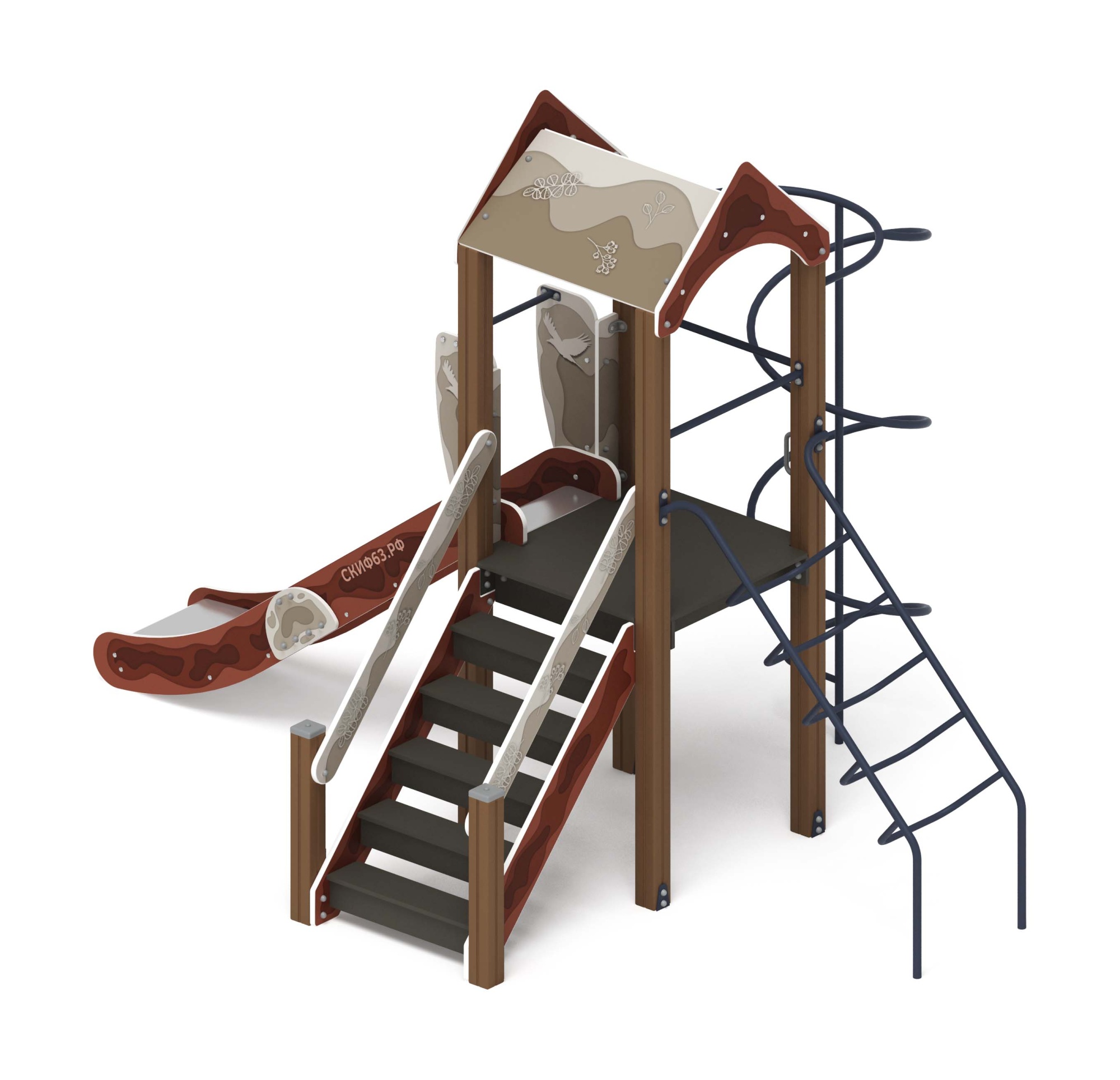 Играйте с нами (Алтай) - ДИК 2.01.1.04-04 - Игровой комплекс H=1200