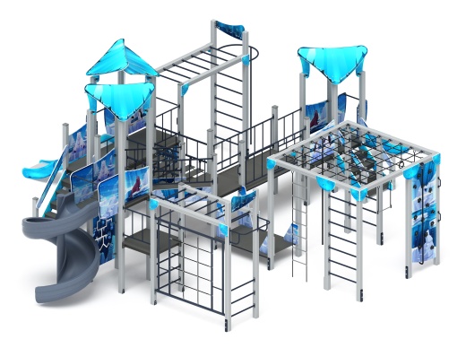 Волшебный город (винтовой скат) (Снежная королева) - ДИК 2.19.03-02 - Игровой комплекс Н=900 Н=1200 Н=2000