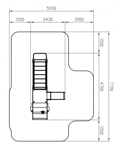 Машинка (серый) тип 2 - ДИК 1.03.1.02-02 - Игровой комплекс H=750
