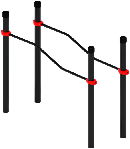Воркаут ЛОВ 108 красный ВТ 102.06-01