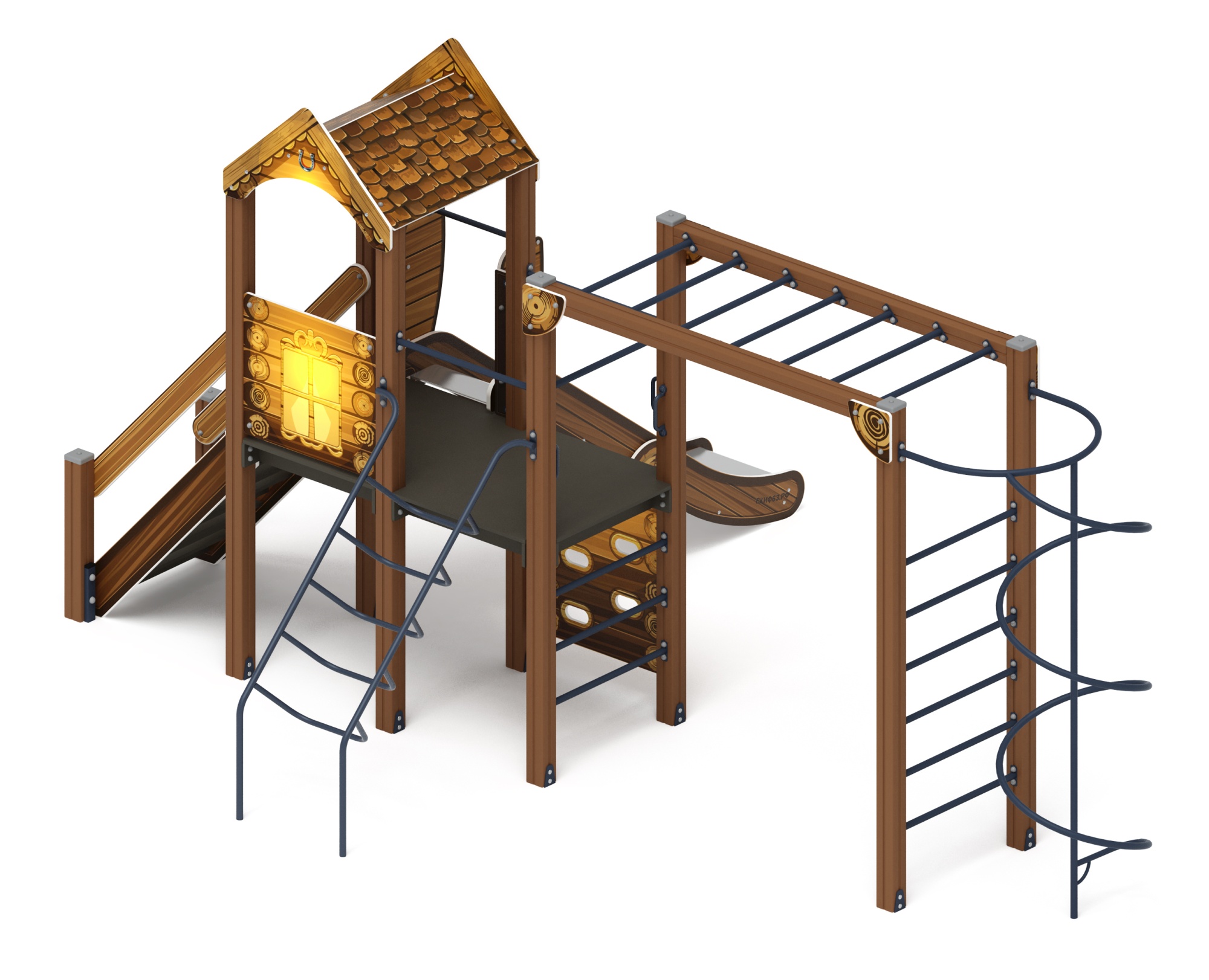 Играйте с нами (ЭКО) - ДИК 2.01.1.08-02 - Игровой комплекс H=1200