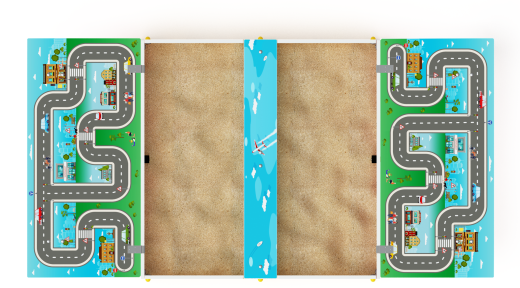 Песочница с крышкой средняя (Игра) - ИО 5.01.11-02