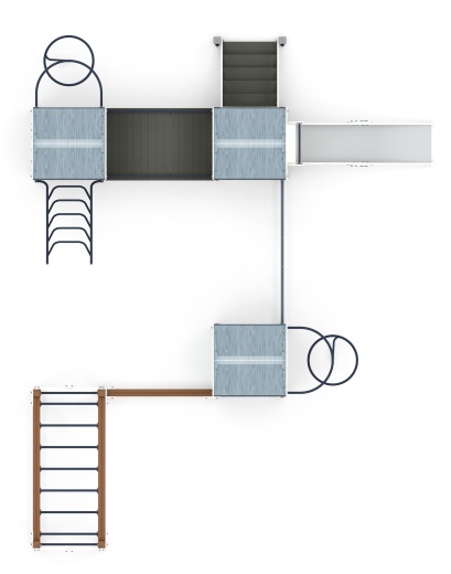 Городок (Тайга) - ДИК 2.01.3.04-03 - Игровой комплекс H=1200