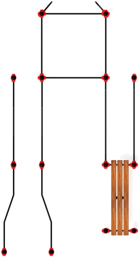 Воркаут ЛОВ 108 красный ВТ 102.13-01