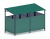 Навес контейнерной площадки для мусора (зеленый) (2 секции) МФ 55.02.02-01
