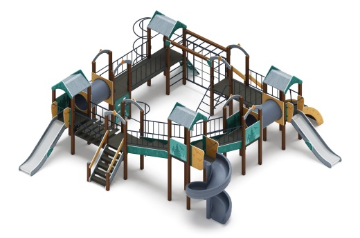 Остров детства (Тайга) - ДИК 2.01.8.02-23 - Игровой комплекс H=1200 H=2000