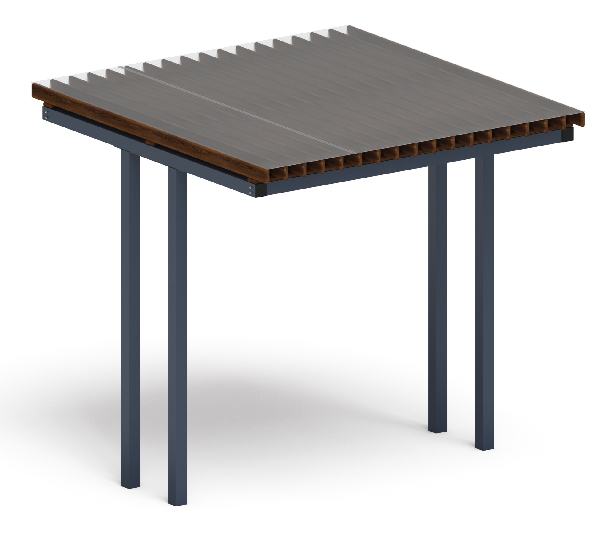 Пергола тент (прямая) - МФ 77.04.01 /с поликарбонатом/