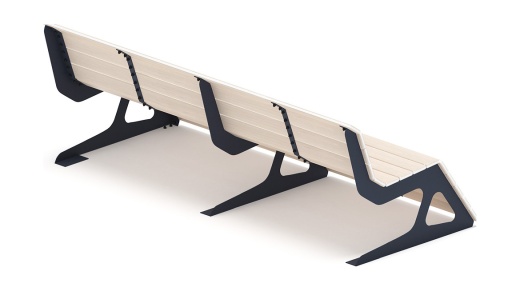 Скамья - МФ 42.02.05-21 (Беленый дуб) Д:2400  (под анкера)