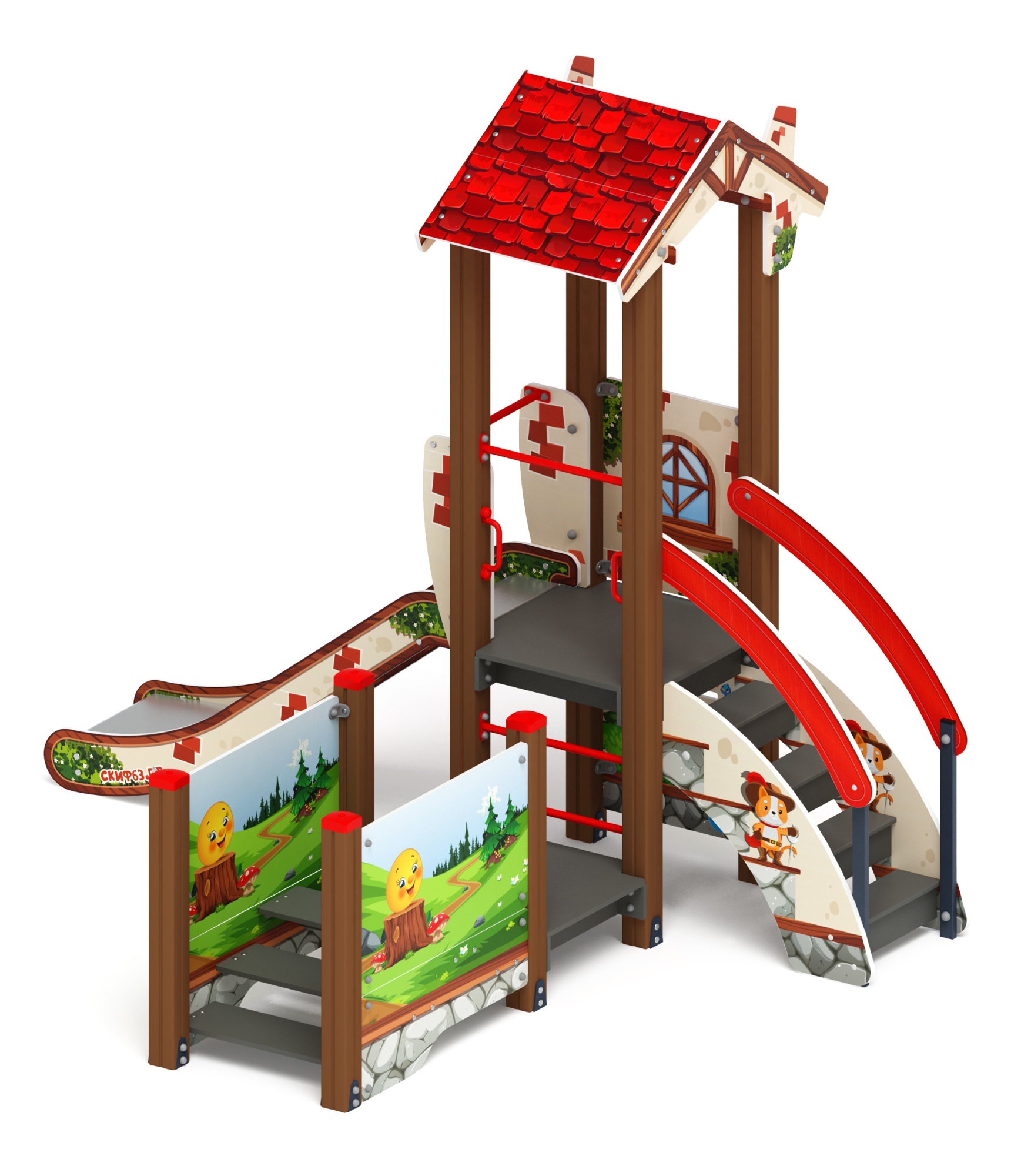 В гостях у сказки - ДИК 1.05.01-05.С - Игровой комплекс H=900