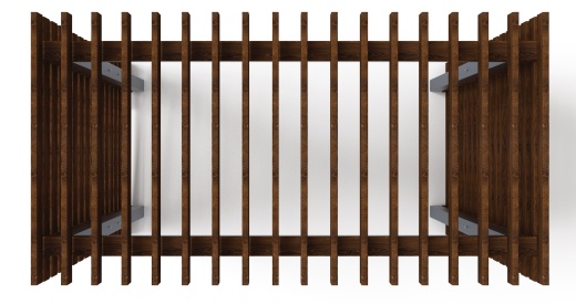 Пергола беседка - МФ 77.01.03-01 /без поликарбоната/