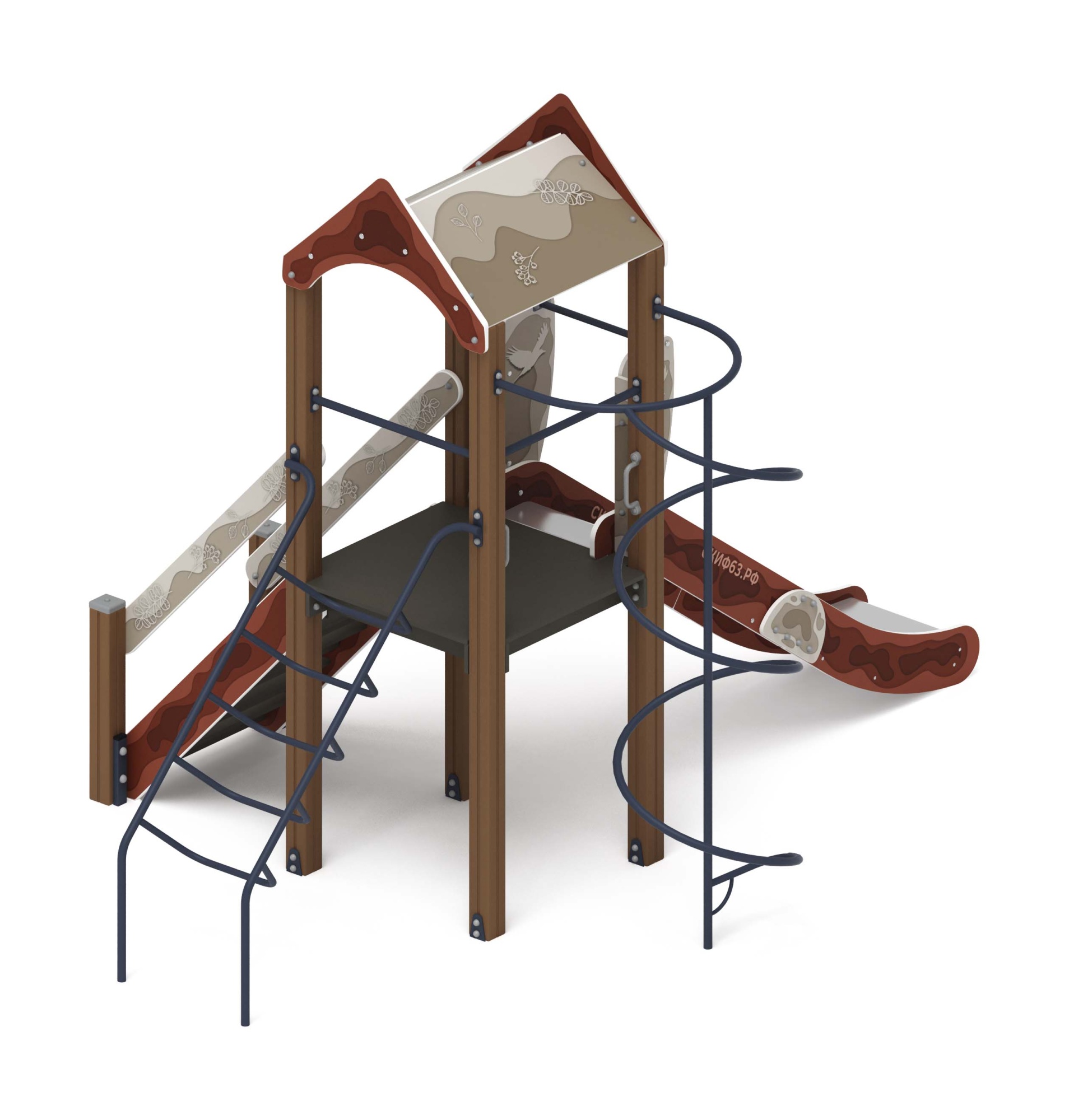 Играйте с нами (Алтай) - ДИК 2.01.1.04-04 - Игровой комплекс H=1200