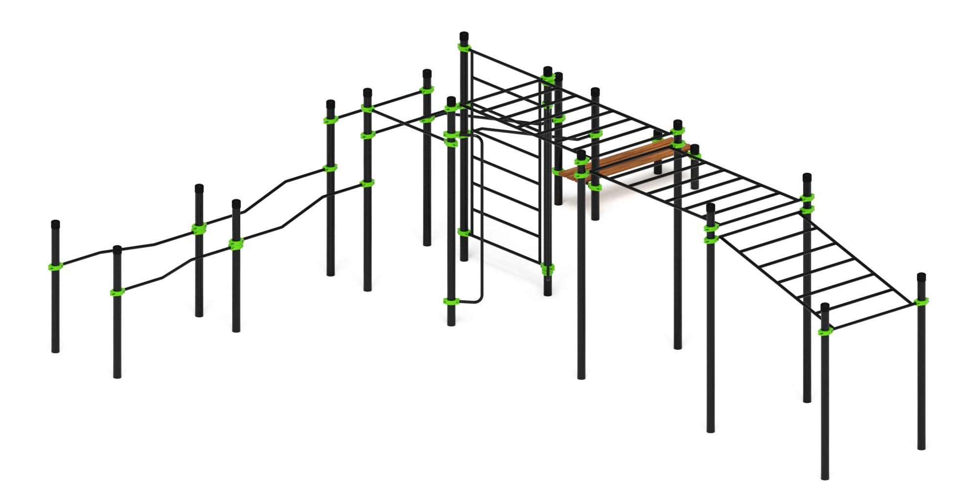 Воркаут ЛОВ 108 зеленый ВТ 102.19-02