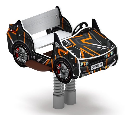 Кабриолет - Качалка на пружине двухместная машинка - ИО 23.03.02-05