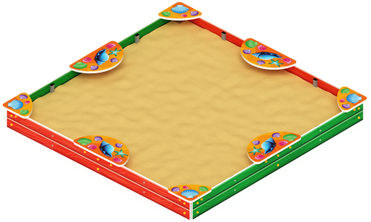 Песочница макси (Ракушки) - ИО 5.01.04-01