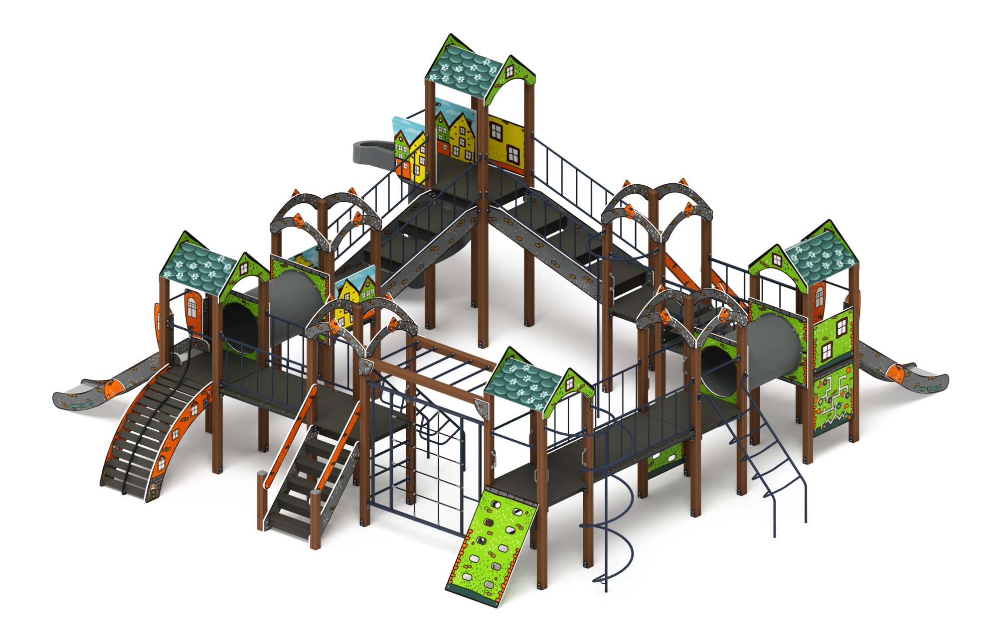 Остров детства (Город) - ДИК 2.01.8.02-21 - Игровой комплекс H=1200 H=2000