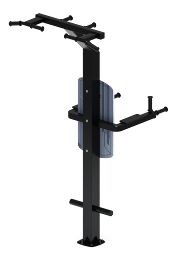 Турник три хвата+брусья (серый) - Уличный тренажер - СТ 012-13