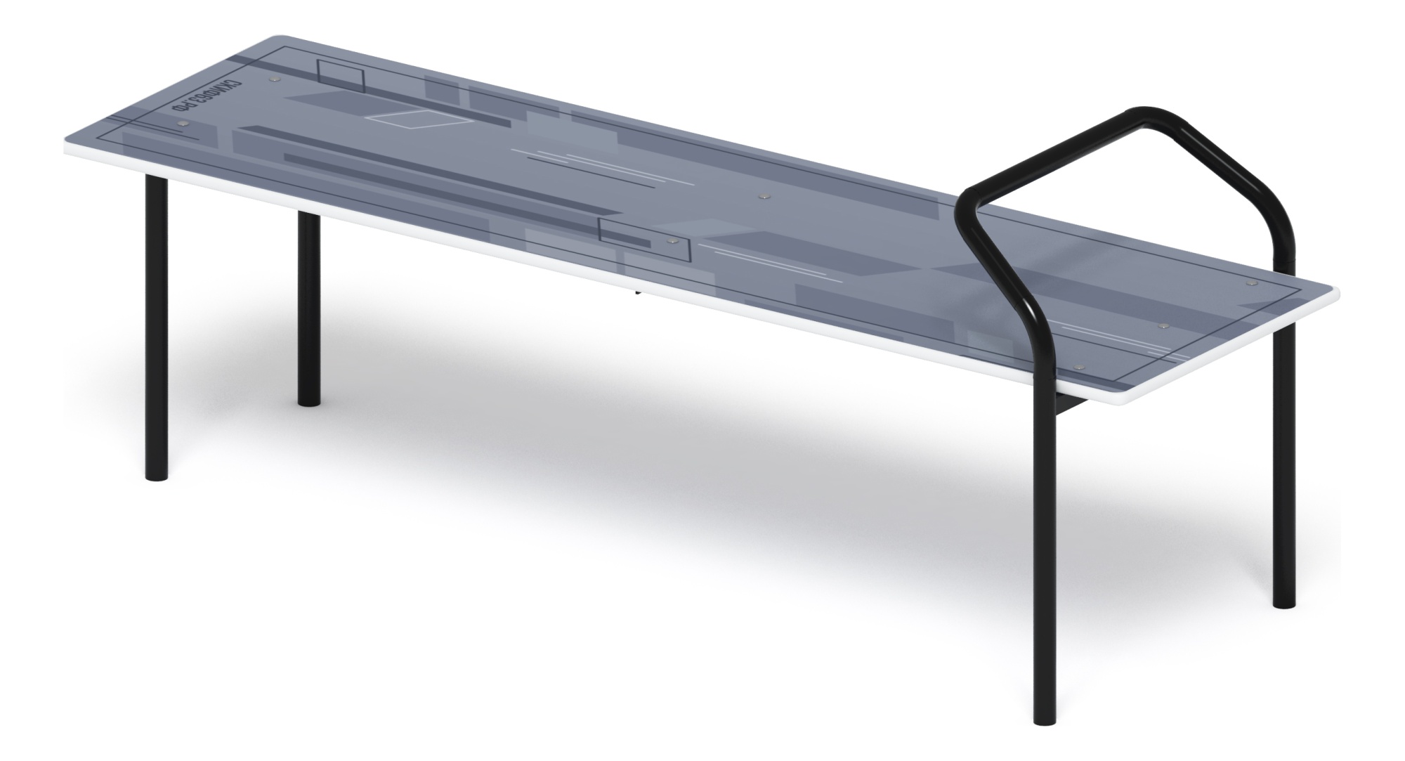 Скамья для пресса (серый) - СО 2.40.05-03