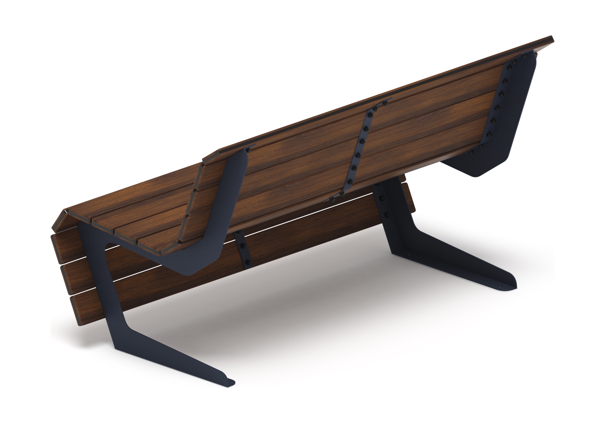 Скамья - МФ 42.02.02 (Темный дуб) Д:1500  (под анкера)