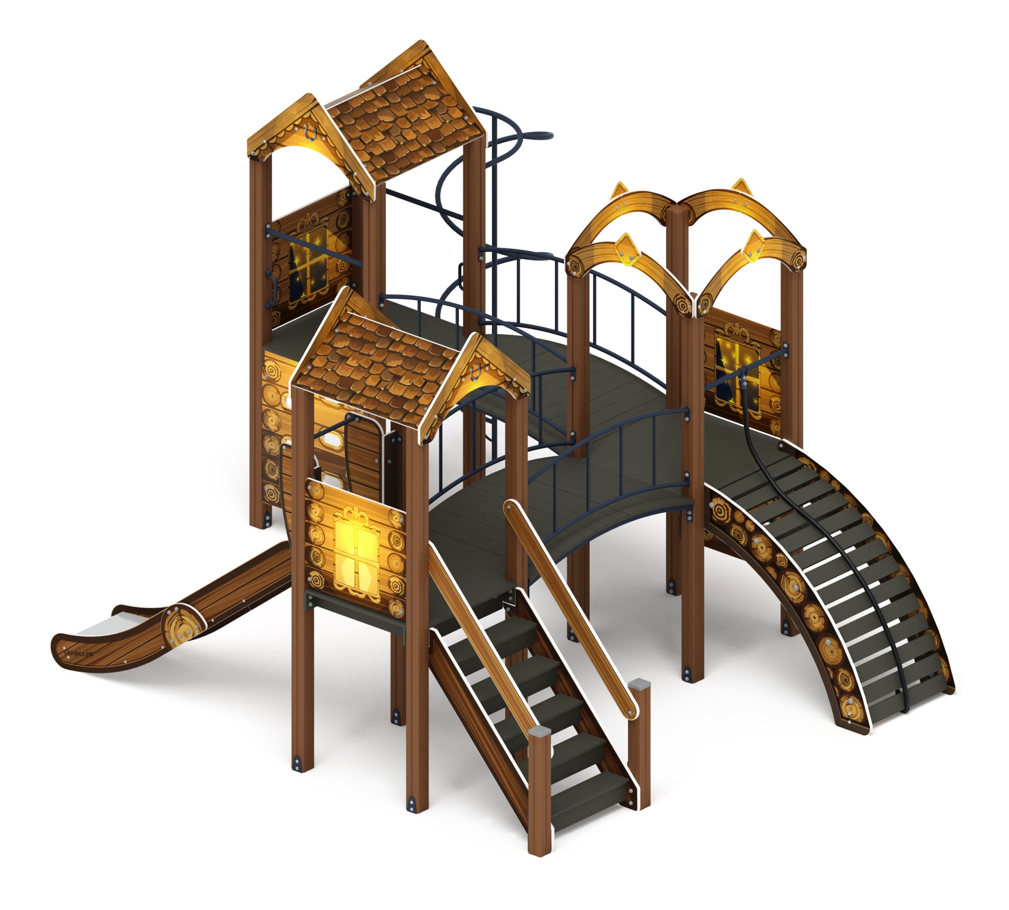 Городок (ЭКО) - ДИК 2.01.3.03-02 - Игровой комплекс H=1200