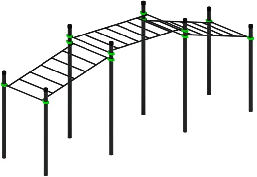 Воркаут ЛОВ 108 зеленый ВТ 102.22-02