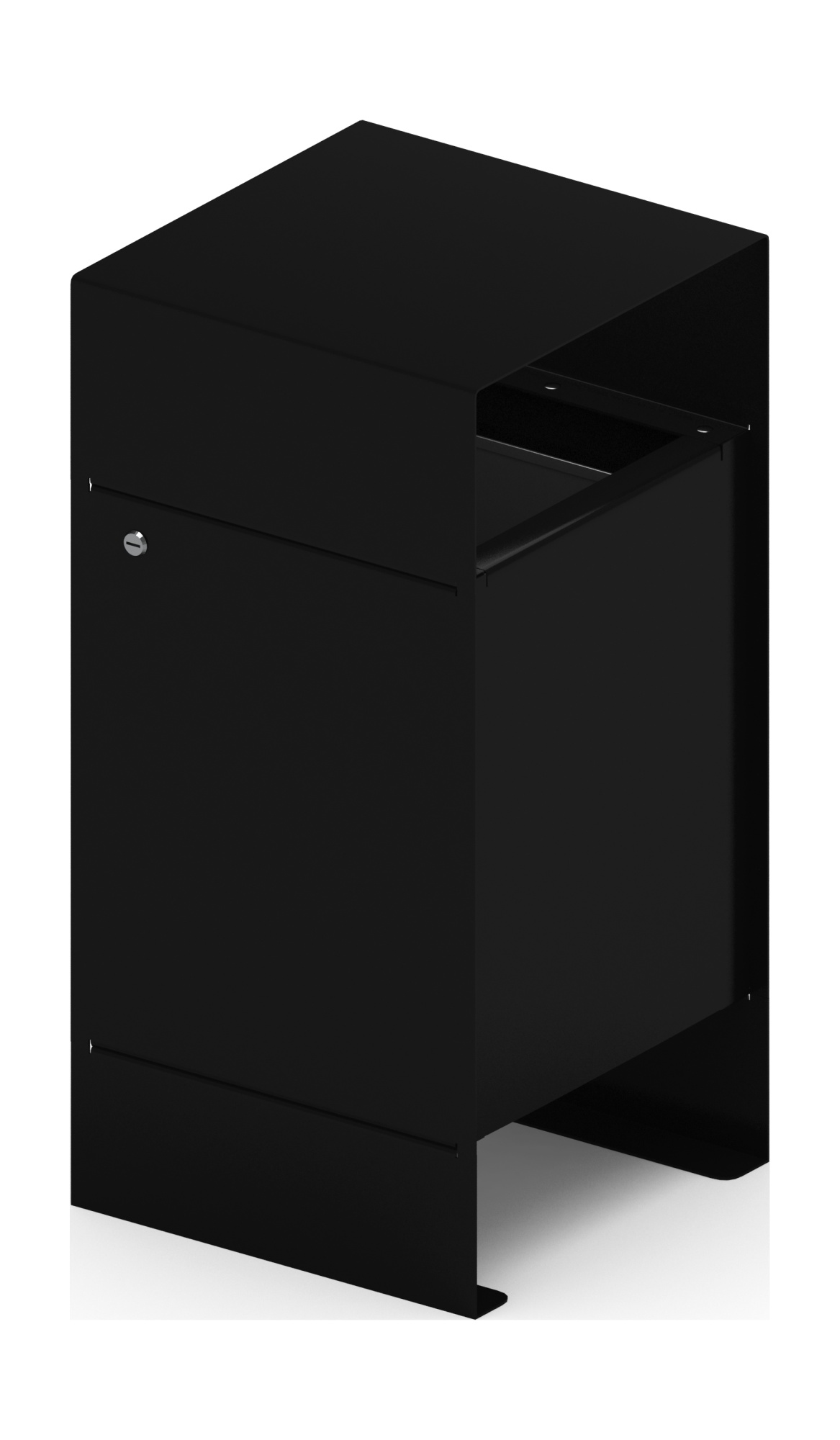 Урна парковая (черная) - МФ 50.02.04-01  (под анкера)