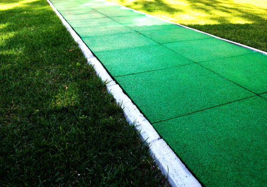 Резиновая плитка 500х500х40 мм (грунт)