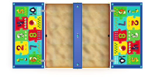 Песочница с крышкой средняя (Арифметика) - ИО 5.01.11-03