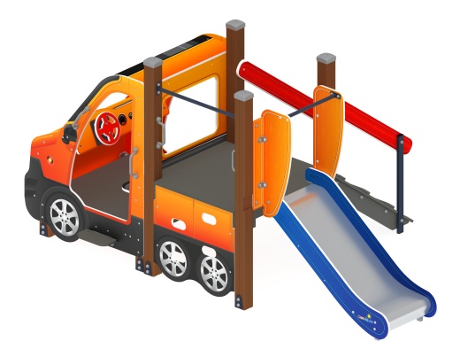 Машинка (оранжевый) тип 4 - ДИК 1.03.1.04-01 - Игровой комплекс H=750