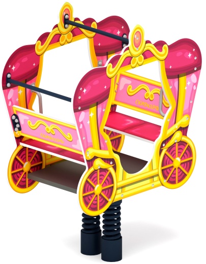 ИО 23.03.03-03 Качалка на пружине карета Золотая