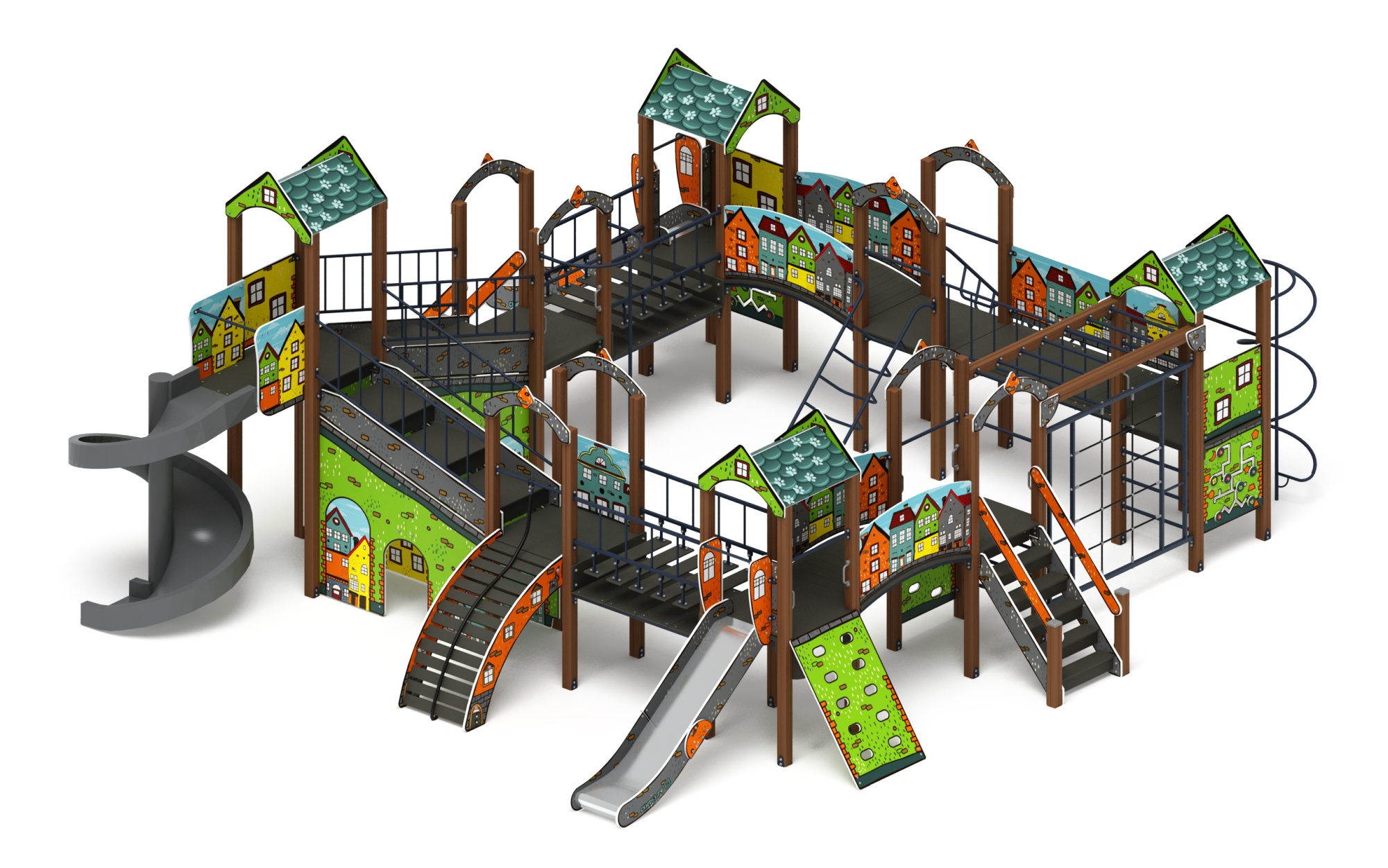 Остров детства (Город) - ДИК 2.01.8.02-11 - Игровой комплекс H=1200 H=2000