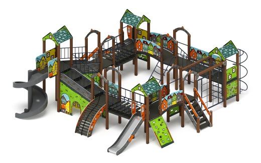 Остров детства (Город) - ДИК 2.01.8.02-11 - Игровой комплекс H=1200 H=2000