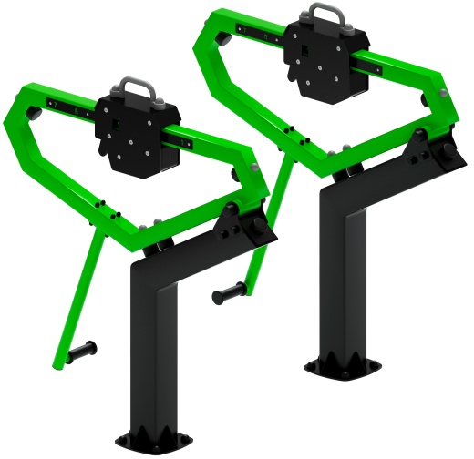 Приседания (зеленый) - Уличный тренажер - СТ 025-12.П