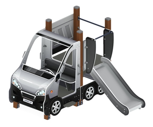 Машинка (серый) тип 1 - ДИК 1.03.1.01-02 - Игровой комплекс H=750