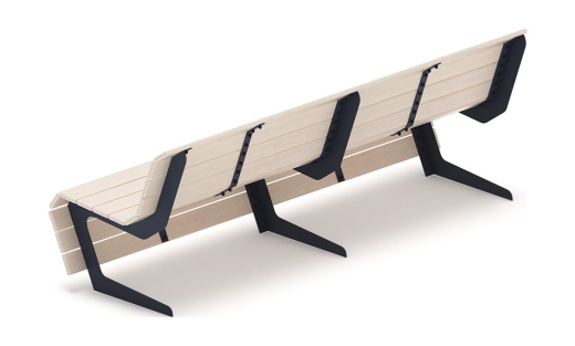 Скамья - МФ 42.02.02-21 (Беленый дуб) Д:2400  (под анкера)