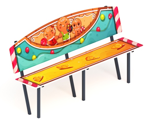 Скамейка детская Пряничный домик - МФ 41.01.01-04.И1