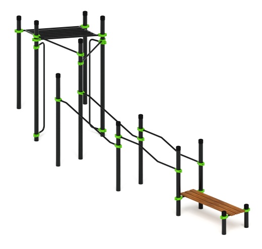 Воркаут ЛОВ 108 зеленый ВТ 102.21-02